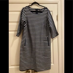 Lands End Boatneck Dress with Pockets 18W